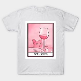 Ace of Cups Cat Tarot T-Shirt